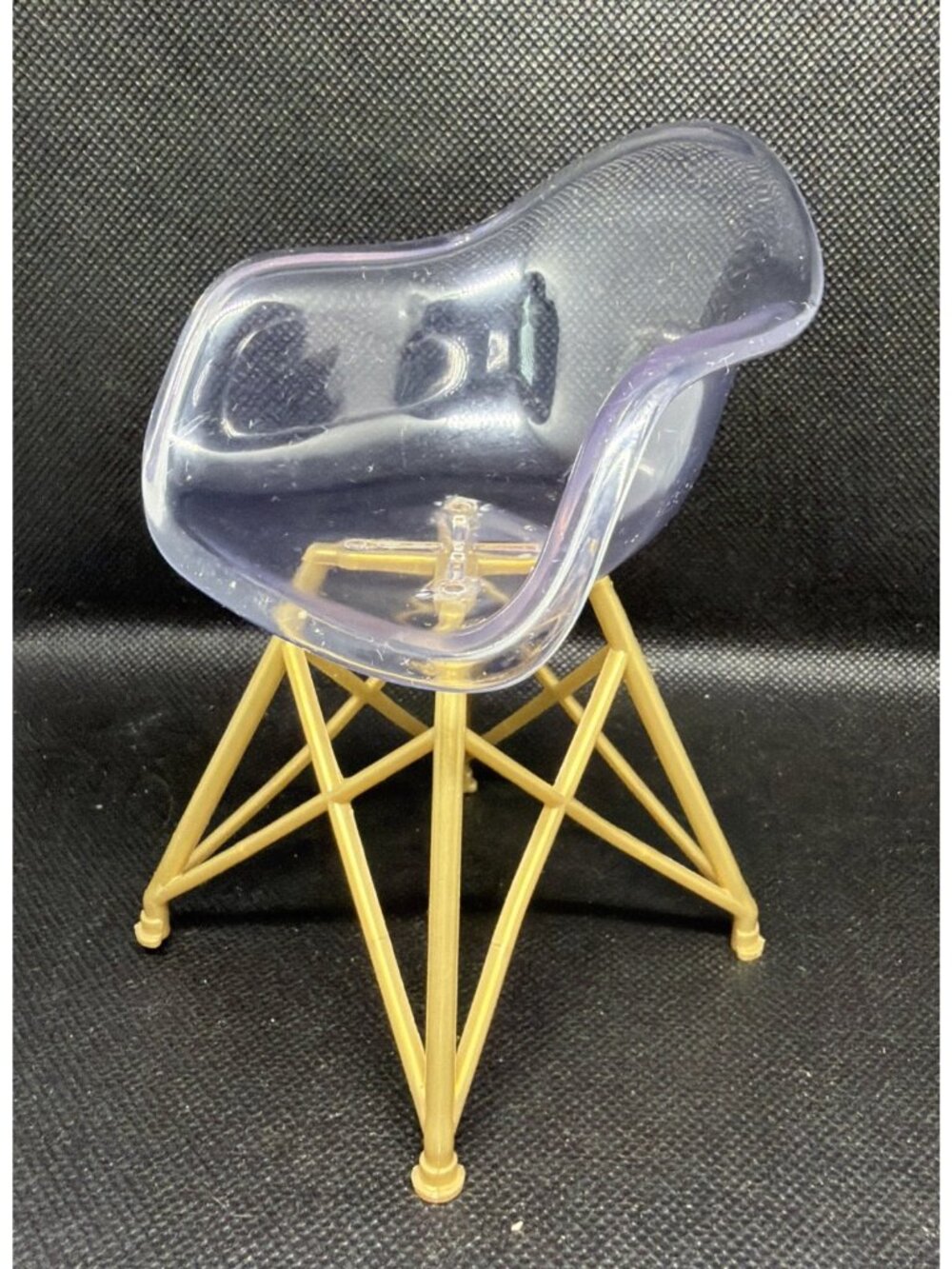 Rainbow High Deluxe Fashion Closet Clear Acrylic Chair Gold Legs for 11" Doll